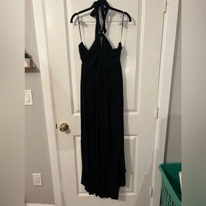 Forever 21 Plus Size Black Halter Maxi Dress